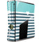 Polka Dots and Stripes Heart in Blue Xbox 360 Slim (2010) Skin